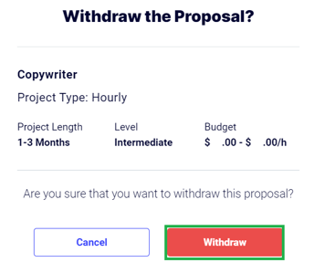 Confirm withdrawal of proposal-1