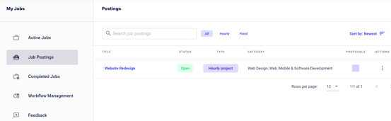 My Jobs - Job Postings